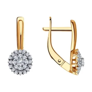 Серьги  золото 51-120-01945-1 (Sokolov и Diamant, Россия)