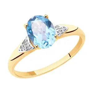 Кольцо Diamant золото 51-310-00216-1 (Diamant, Россия)