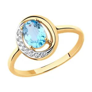 Кольцо Diamant золото 51-310-00224-1 (Diamant, Россия)