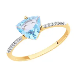 Кольцо Diamant золото 51-310-00291-1 (Diamant, Россия)