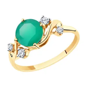 Кольцо Diamant золото 51-310-00502-2 (Diamant, Россия)