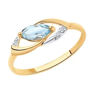 Кольцо Diamant золото 51-310-01018-1 (Diamant, Россия)