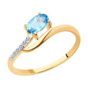 Кольцо Diamant золото 51-310-01494-1 (Diamant, Россия)