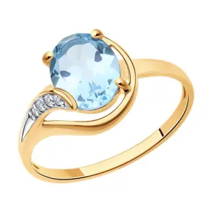 Кольцо Diamant золото 51-310-01561-2 (Diamant, Россия)