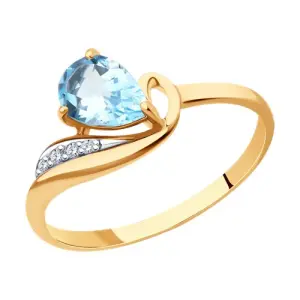 Кольцо Diamant золото 51-310-01562-2 (Diamant, Россия)