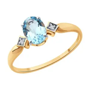 Кольцо Diamant золото 51-310-01919-1 (Diamant, Россия)