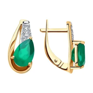Серьги Diamant золото 51-320-00149-1 (Diamant, Россия)