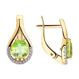 Серьги Diamant золото 51-320-00220-4 (Diamant, Россия)