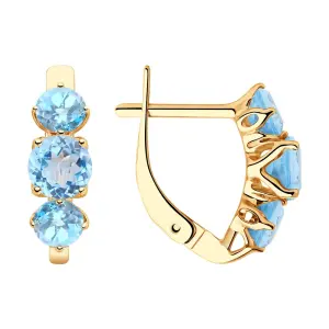 Серьги Diamant золото 51-320-00293-1 (Diamant, Россия)