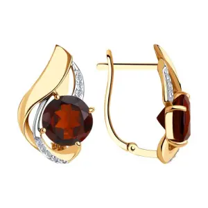 Серьги Diamant золото 51-320-00922-1 (Diamant, Россия)