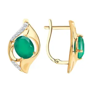 Серьги Diamant золото 51-320-00924-3 (Diamant, Россия)