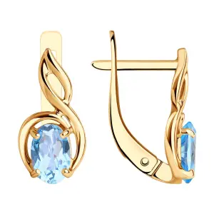Серьги Diamant золото 51-320-00972-1 (Diamant, Россия)