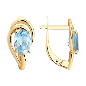 Серьги Diamant золото 51-320-00984-1 (Diamant, Россия)
