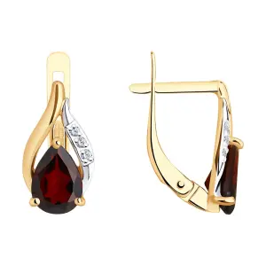 Серьги Diamant золото 51-320-00985-2 (Diamant, Россия)