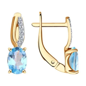Серьги Diamant золото 51-320-01496-1 (Diamant, Россия)