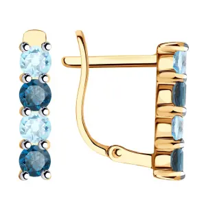 Серьги Diamant золото 51-320-01632-8 (Diamant, Россия)