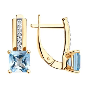 Серьги Diamant золото 51-320-01729-1 (Diamant, Россия)