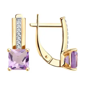 Серьги Diamant золото 51-320-01729-2 (Diamant, Россия)