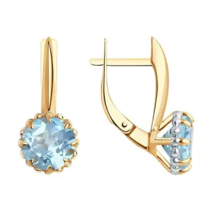 Серьги Diamant золото 51-320-01761-1 (Diamant, Россия)