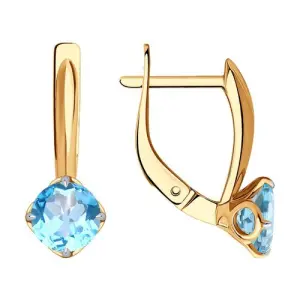 Серьги Diamant золото 51-320-01767-1 (Diamant, Россия)