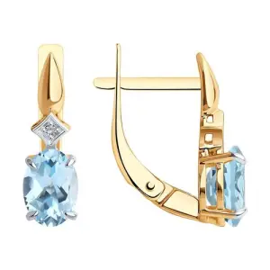 Серьги Diamant золото 51-320-01919-1 (Diamant, Россия)