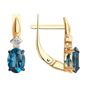 Серьги Diamant золото 51-320-01919-2 (Diamant, Россия)
