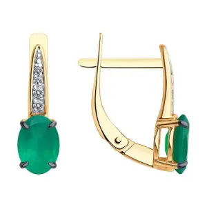 Серьги Diamant золото 51-320-01933-3 (Diamant, Россия)