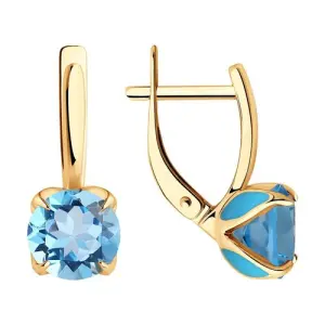 Серьги Diamant золото 51-320-02058-1 (Diamant, Россия)