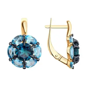 Серьги Diamant золото 51-320-02100-3 (Diamant, Россия)