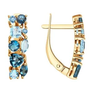 Серьги Diamant золото 51-320-02165-1 (Diamant, Россия)