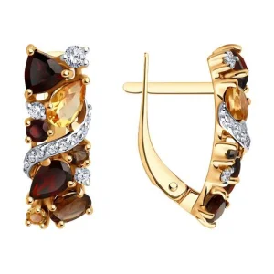 Серьги Diamant золото 51-320-02168-3 (Diamant, Россия)