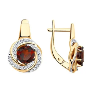 Серьги Diamant золото 51-320-02281-2 (Diamant, Россия)