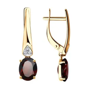 Серьги Diamant золото 51-321-00216-2 (Diamant, Россия)