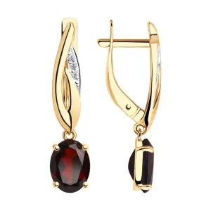 Серьги Diamant золото 51-321-00219-2 (Diamant, Россия)