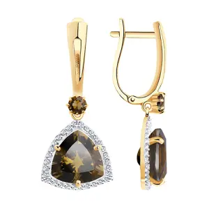 Серьги Diamant золото 51-321-00865-2 (Diamant, Россия)
