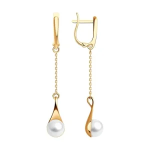 Серьги Diamant золото 51-321-01930-1 (Diamant, Россия)