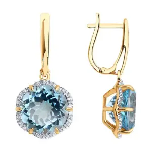 Серьги Diamant золото 51-321-02162-1 (Diamant, Россия)