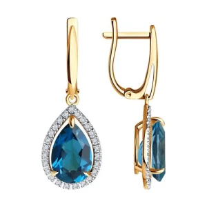 Серьги Diamant золото 51-321-02439-2 (Diamant, Россия)
