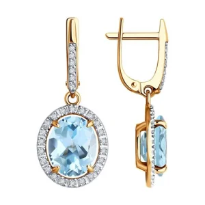 Серьги Diamant золото 51-321-02442-1 (Diamant, Россия)