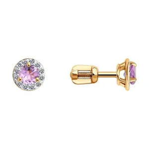 Серьги Diamant золото 51-322-01744-4 (Diamant, Россия)