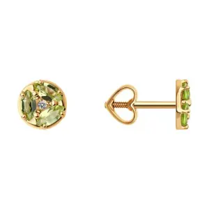 Серьги Diamant золото 51-322-02093-2 (Diamant, Россия)