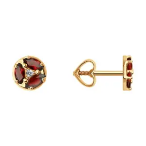 Серьги Diamant золото 51-322-02093-6 (Diamant, Россия)