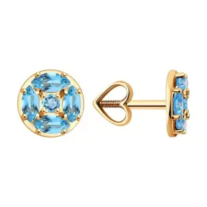 Серьги Diamant золото 51-322-02209-1 (Diamant, Россия)