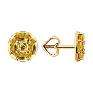 Серьги Diamant золото 51-322-02209-4 (Diamant, Россия)