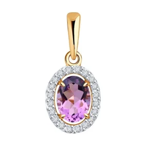 Подвеска Diamant золото 51-330-02049-4 (Diamant, Россия)
