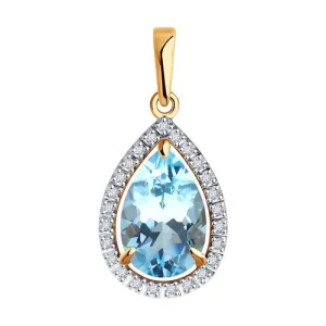 Подвеска Diamant золото 51-330-02439-1 (Sokolov и Diamant, Россия)