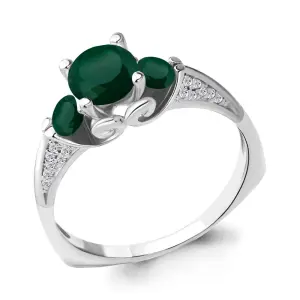 Кольцо Aquamarine серебро 6399009А.5 (Aquamarine, Россия)