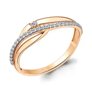 Кольцо Aquamarine золото 64383А.1 (Aquamarine, Россия)