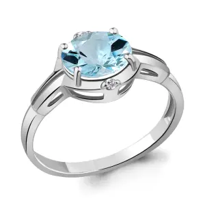 Кольцо Aquamarine серебро 6448902.5 (Aquamarine, Россия)