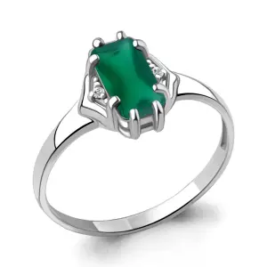 Кольцо Aquamarine серебро 6449109А.5 (Aquamarine, Россия)